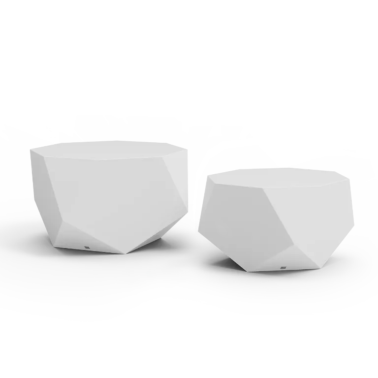 Diamond set of coffee tables for outdoor