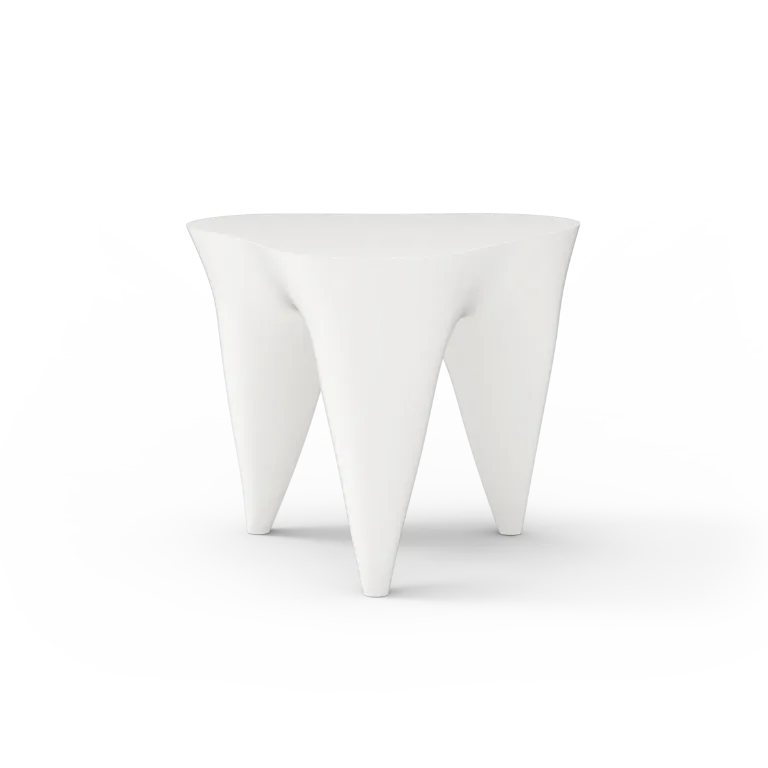 Ivory side table for outdoor