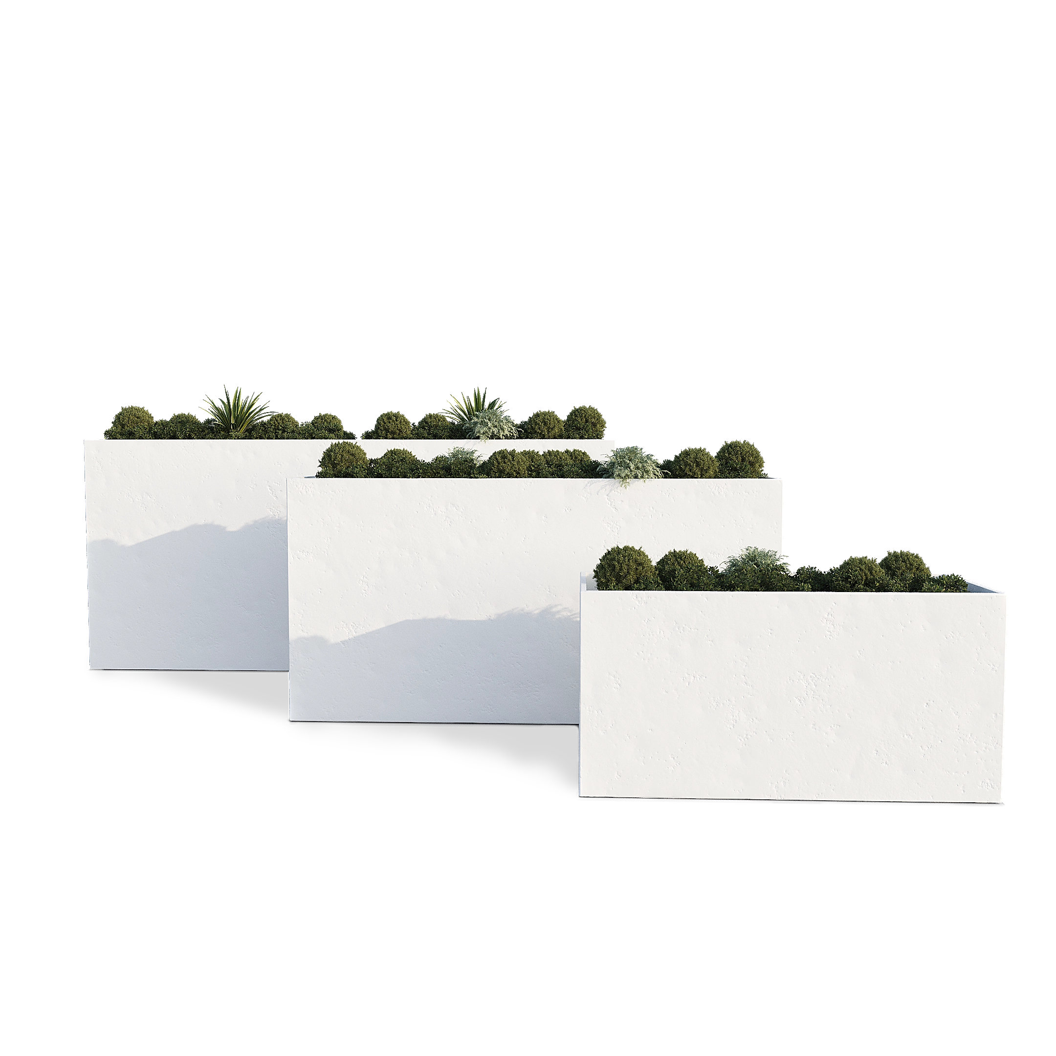 Quadra planters for outdoor