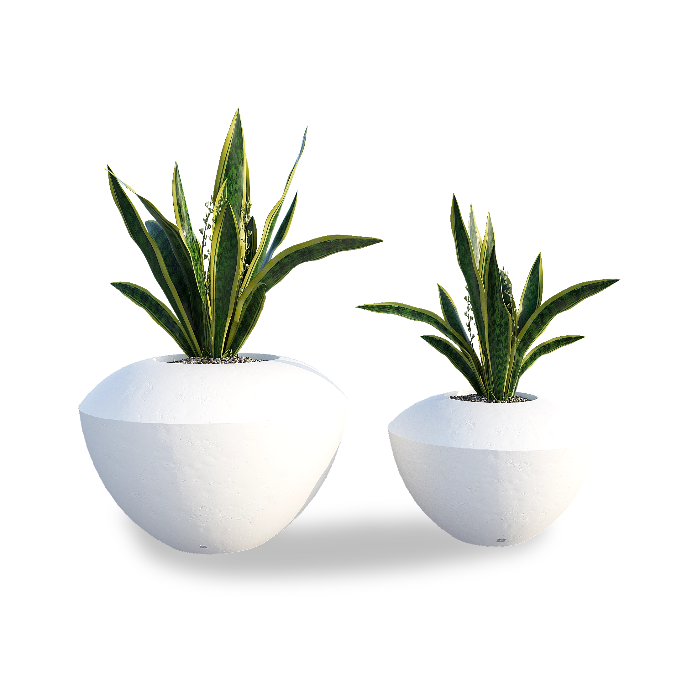 Spin small planters for outdoor
