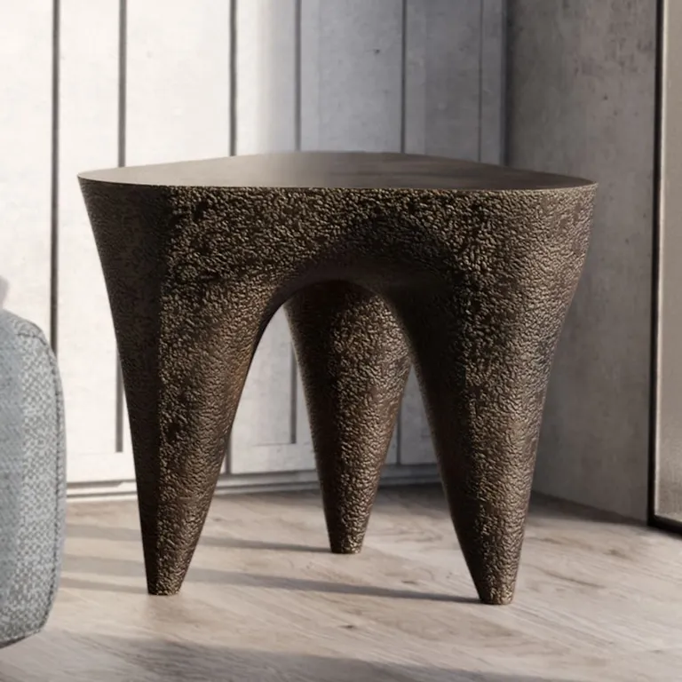 Ivory side table for indoor