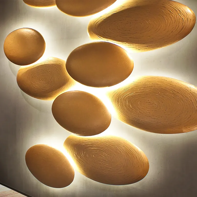 Stones lighting panels for indoor