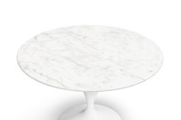 Charm Round Dining Table White Marble