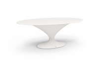 dining table outdoor elegant modern luxurious  oval white charm gansk 3