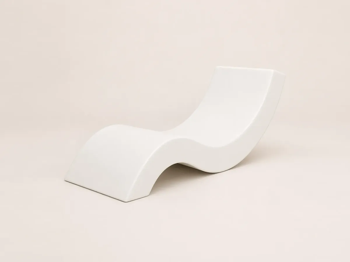 Nordic chaise longue for outdoor