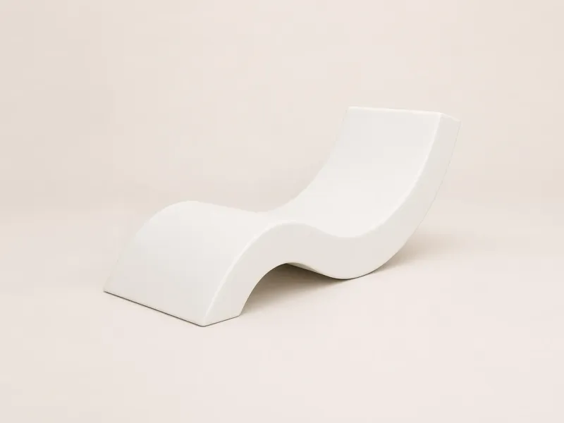 Nordic chaise longue for outdoor