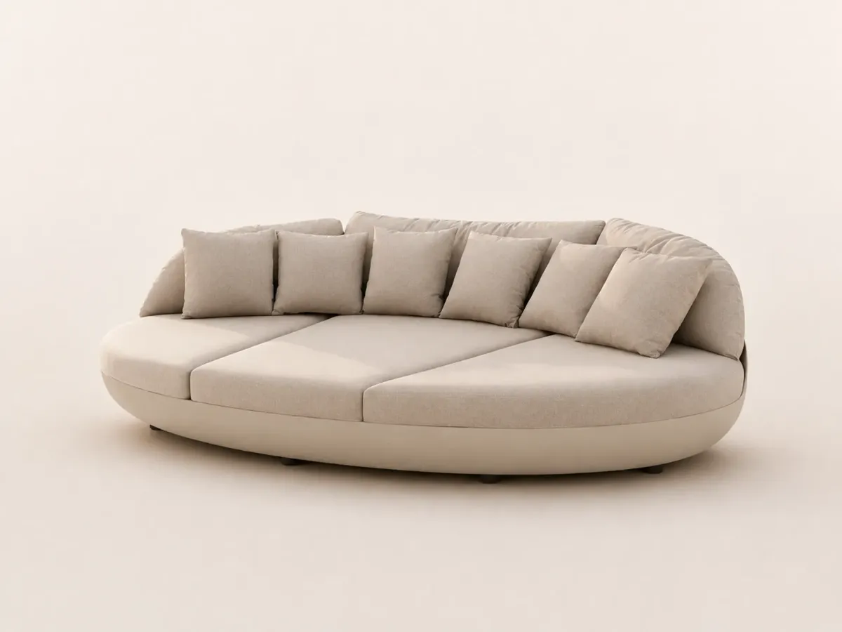 Sofá Victoria oval para exterior