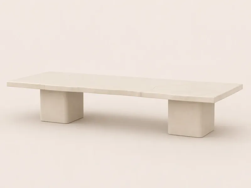 Mesa de jantar Lapidus com acabamento/textura ardósia