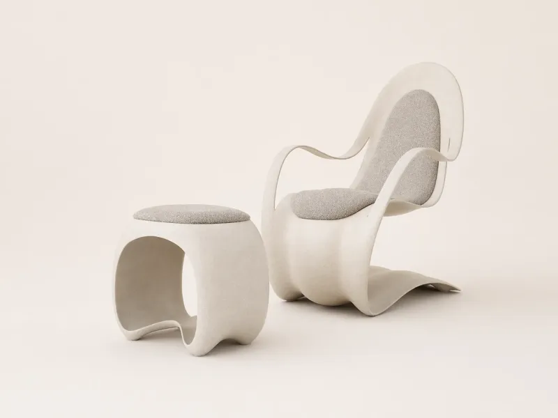 Flex armchair for outdoor
