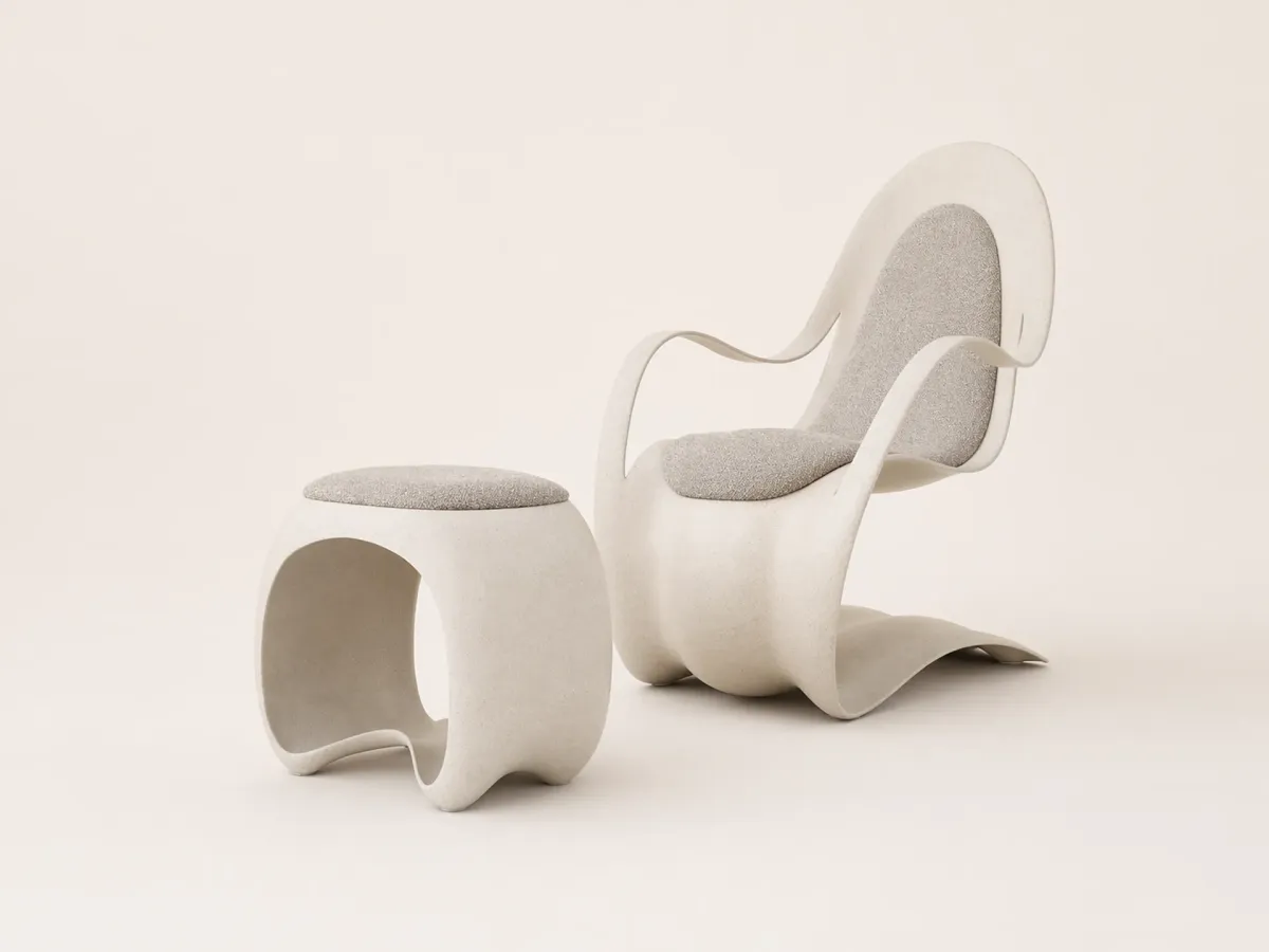 Flex armchair for outdoor