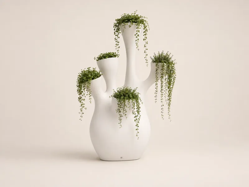 Coral decorative planter for outdoor