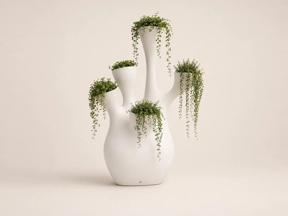 Coral decorative planter for outdoor