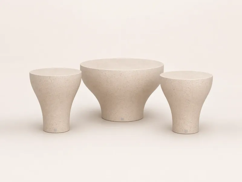 Conjunto de mesas de centro Bloom para exterior