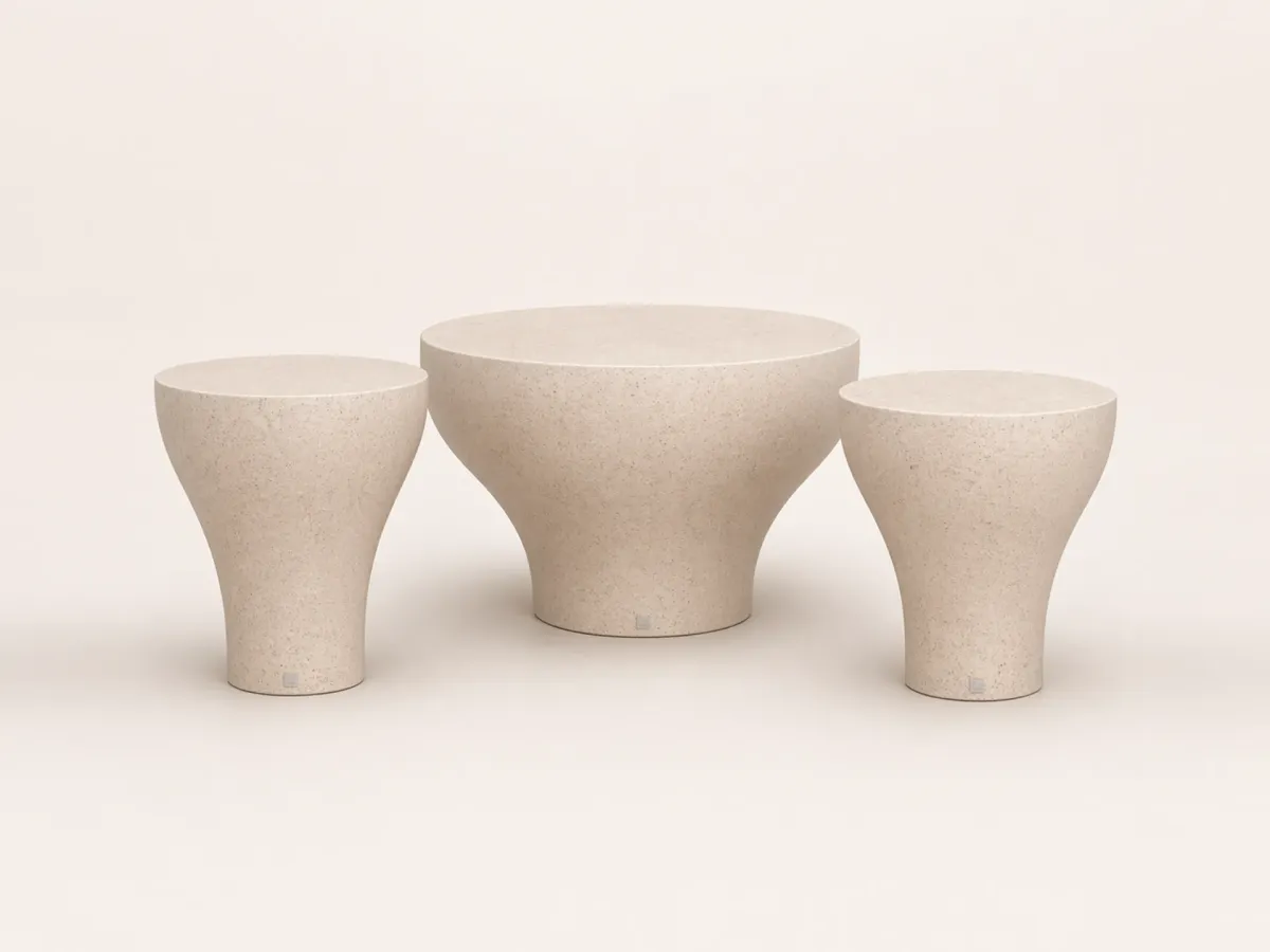 Conjunto de mesas de centro Bloom para exterior