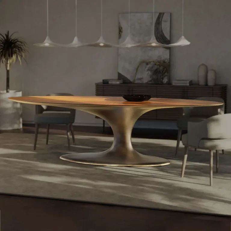 Mesa de jantar Jade oval para interior