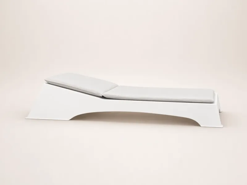 Quadra chaise longue for outdoor