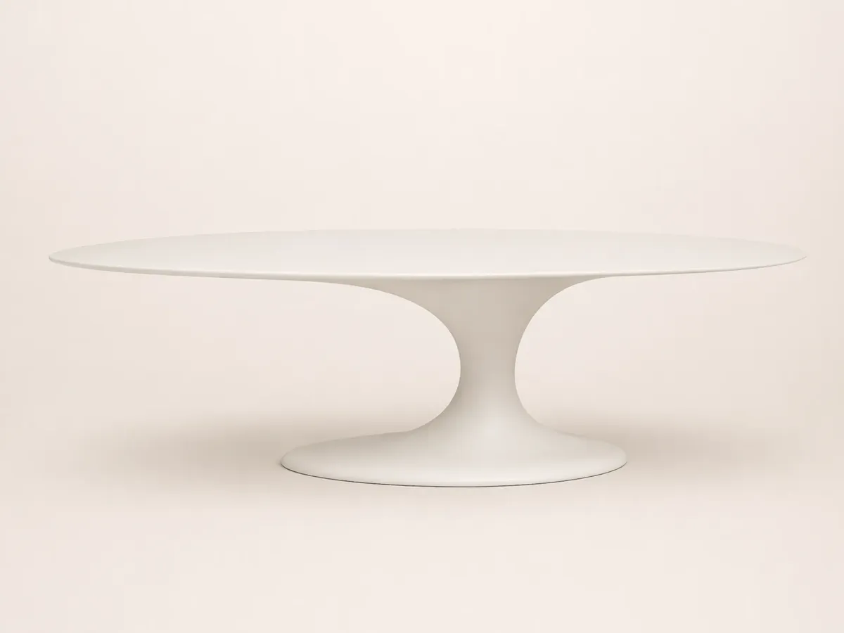 Jade oval dining table for outdoor