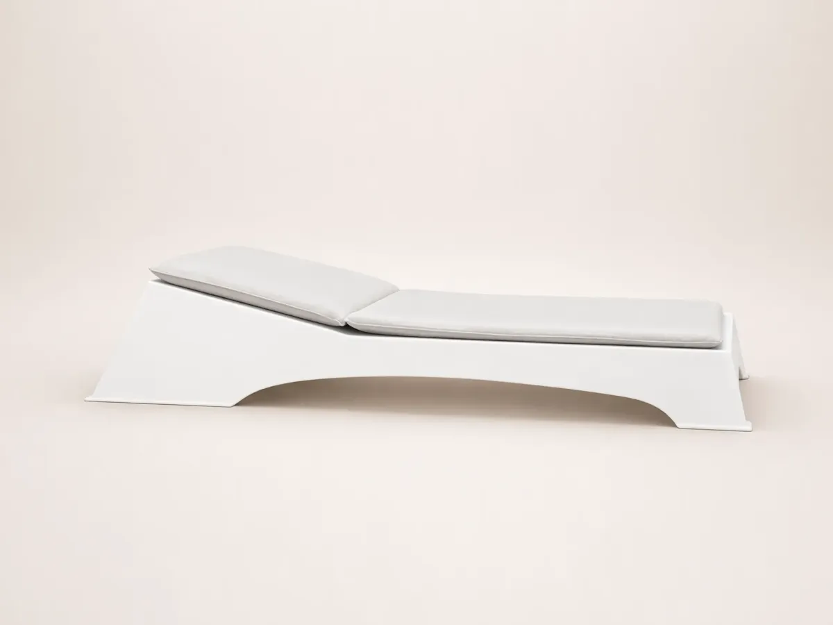 Quadra chaise longue for outdoor