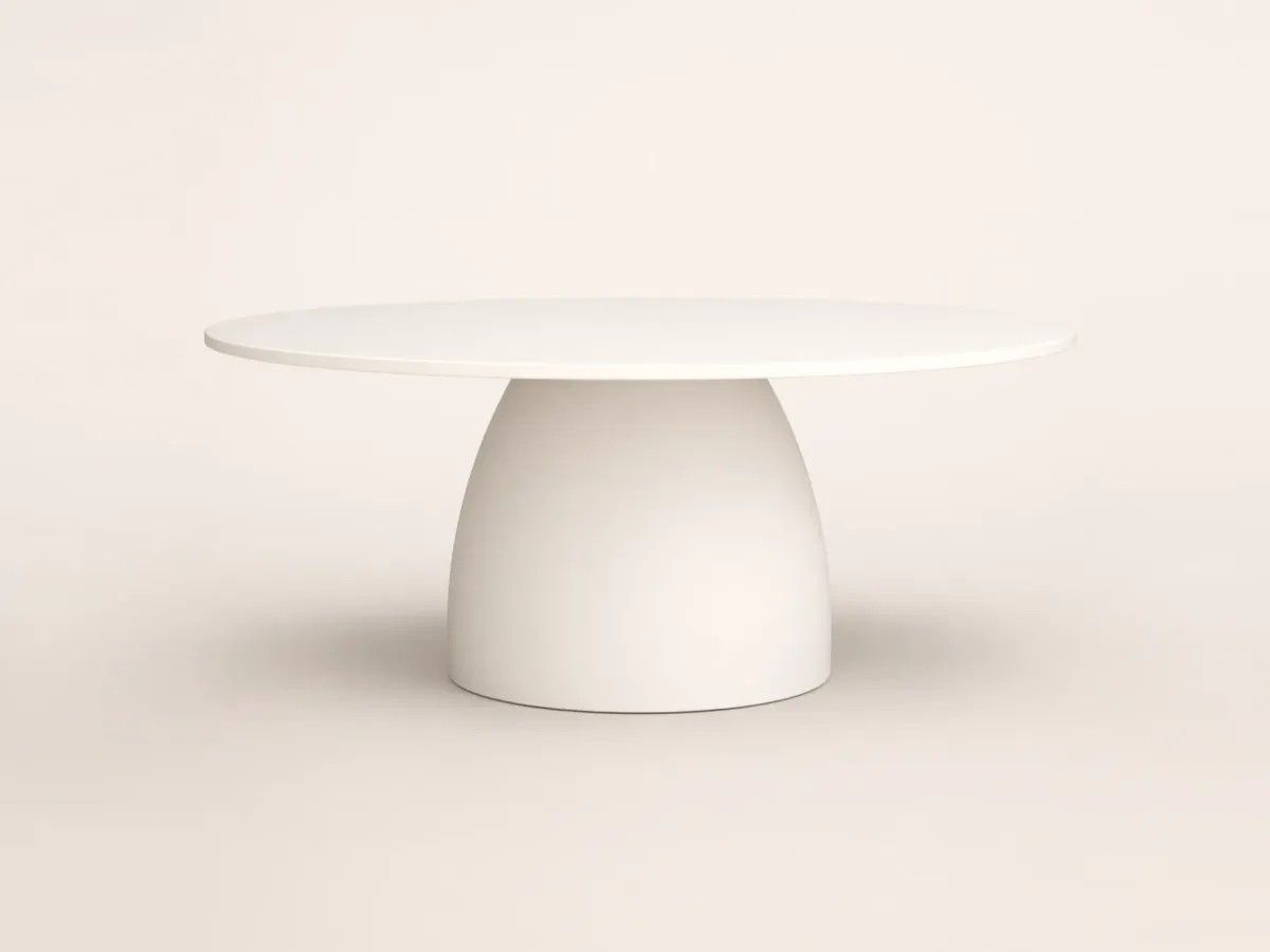 Barrel dining table for outdoor