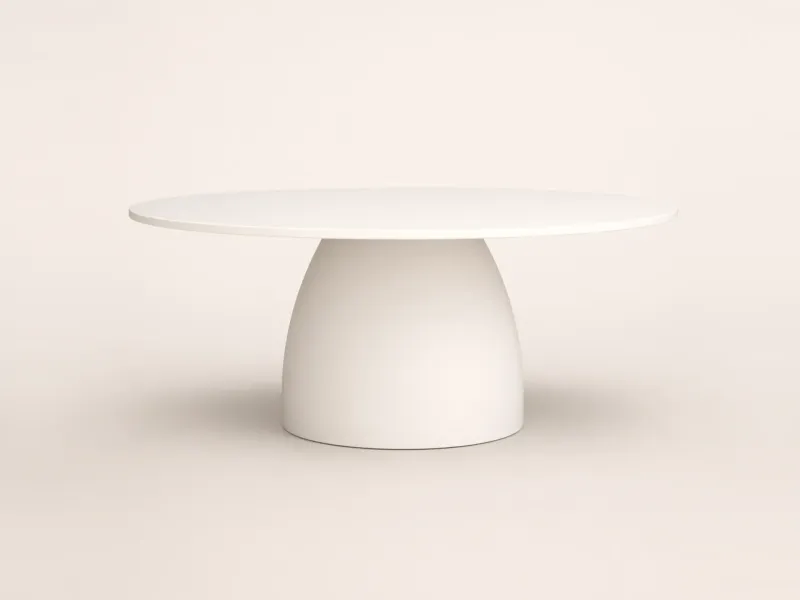 Barrel dining table for outdoor