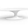 Jade oval dining table in white for outoor