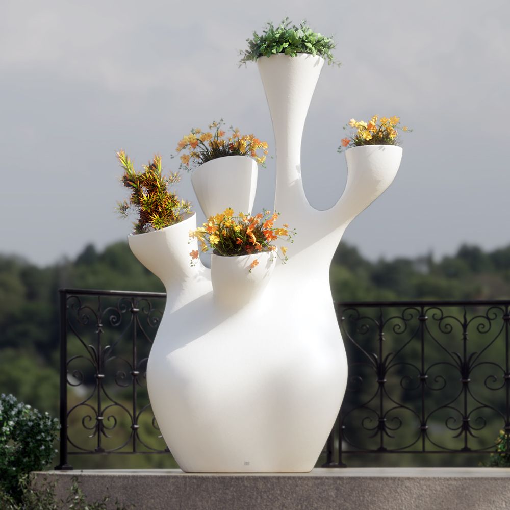Coral decorative planter for outdoor